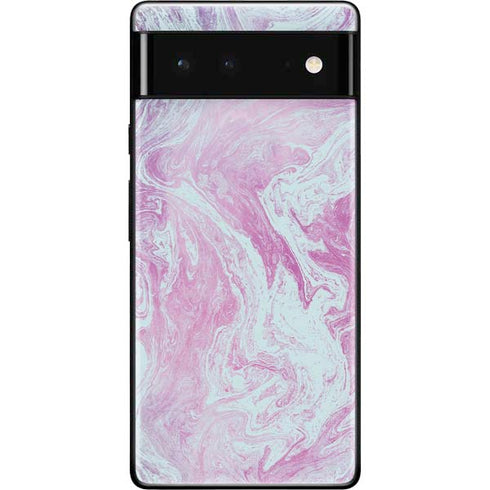 Blue and Purple Marble Google Pixel 6 Skin